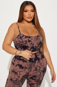 Work Your Nerve Active Set - Brown sold by Fashion Nova