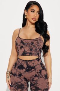 Work Your Nerve Active Set - Brown sold by Fashion Nova