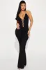 Up In The Air Jumpsuit - Black sold by Fashion Nova
