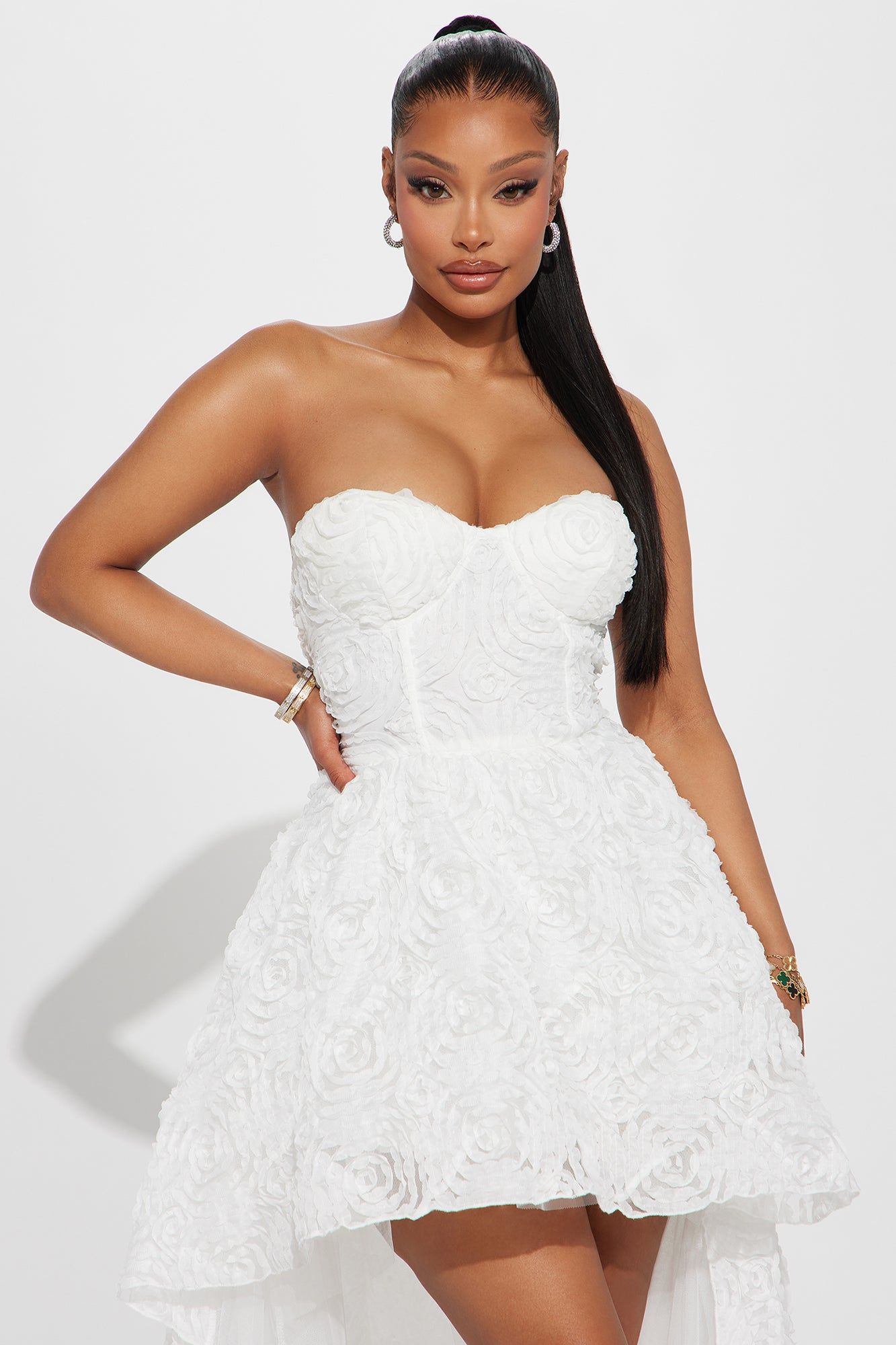 Lilian Chiffon Mini Dress - White sold by Fashion Nova product image thumbnail 2