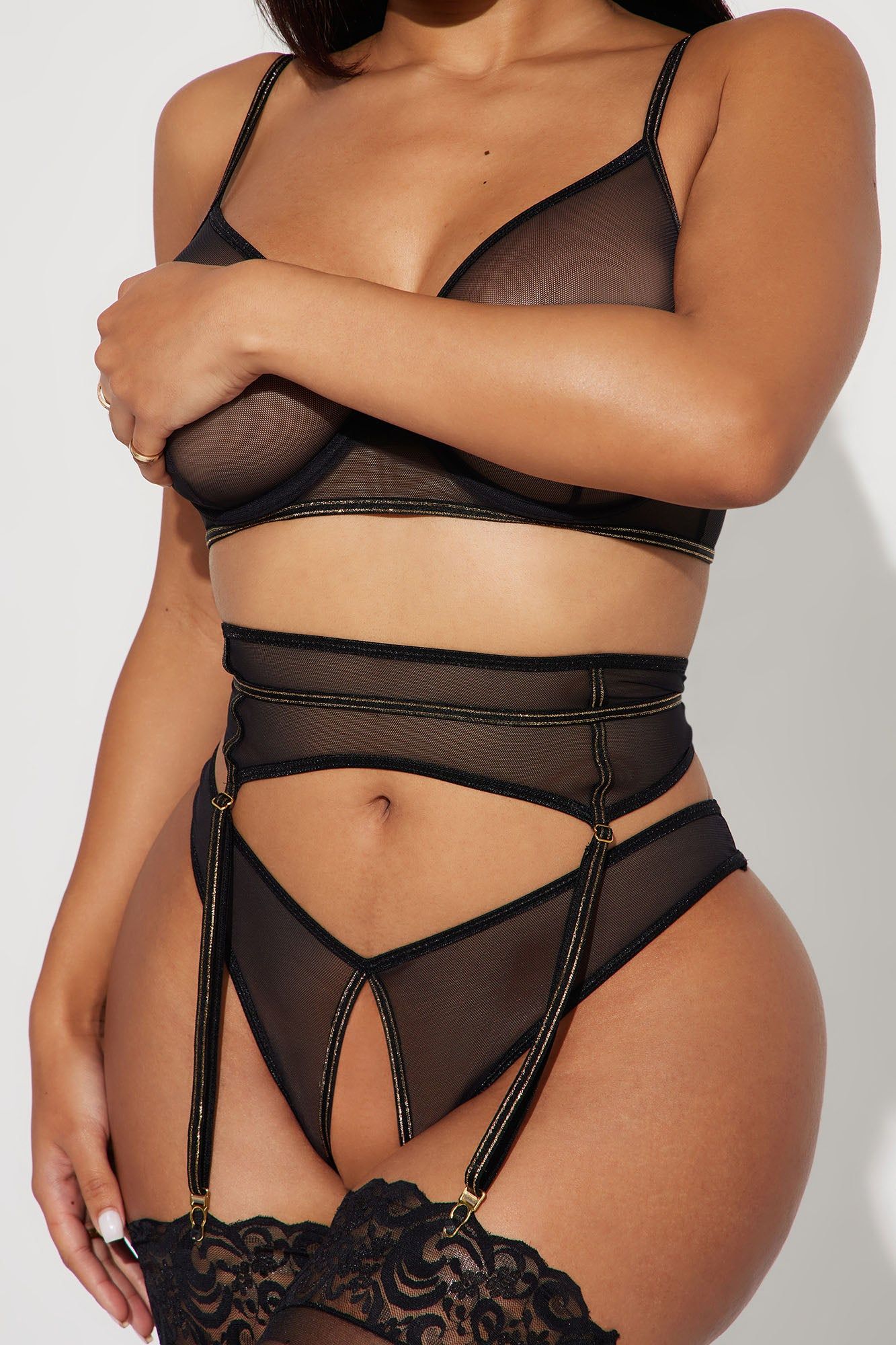 Just A Fantasy 3 Piece Set - Black sold by Fashion Nova product image thumbnail 2