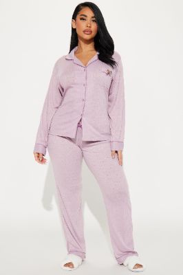 Lay With Me Pointelle PJ Pant Set - Lavender sold by Fashion Nova