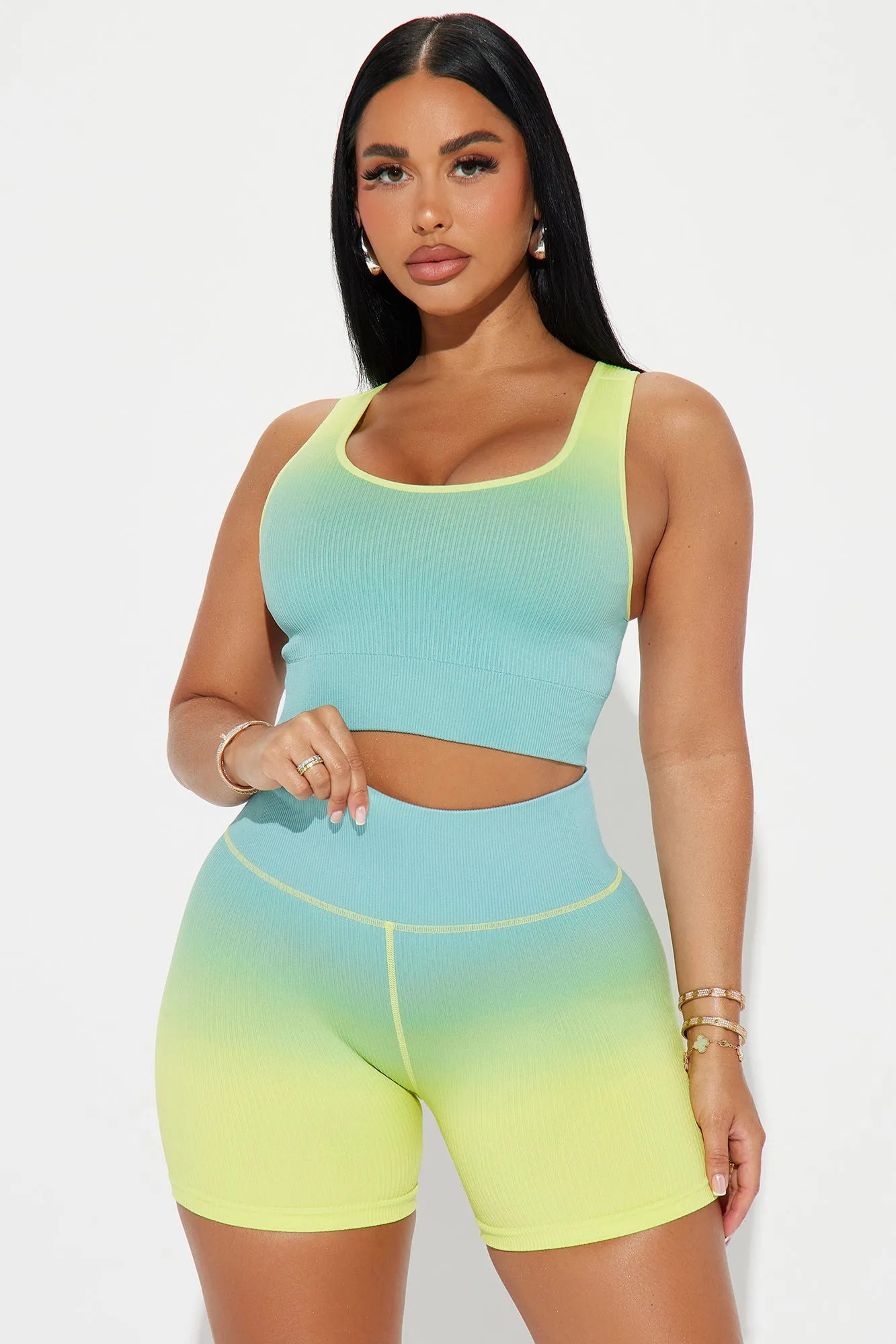 Sunset Workout Active Set - Blue/combo sold by Fashion Nova product image thumbnail 2