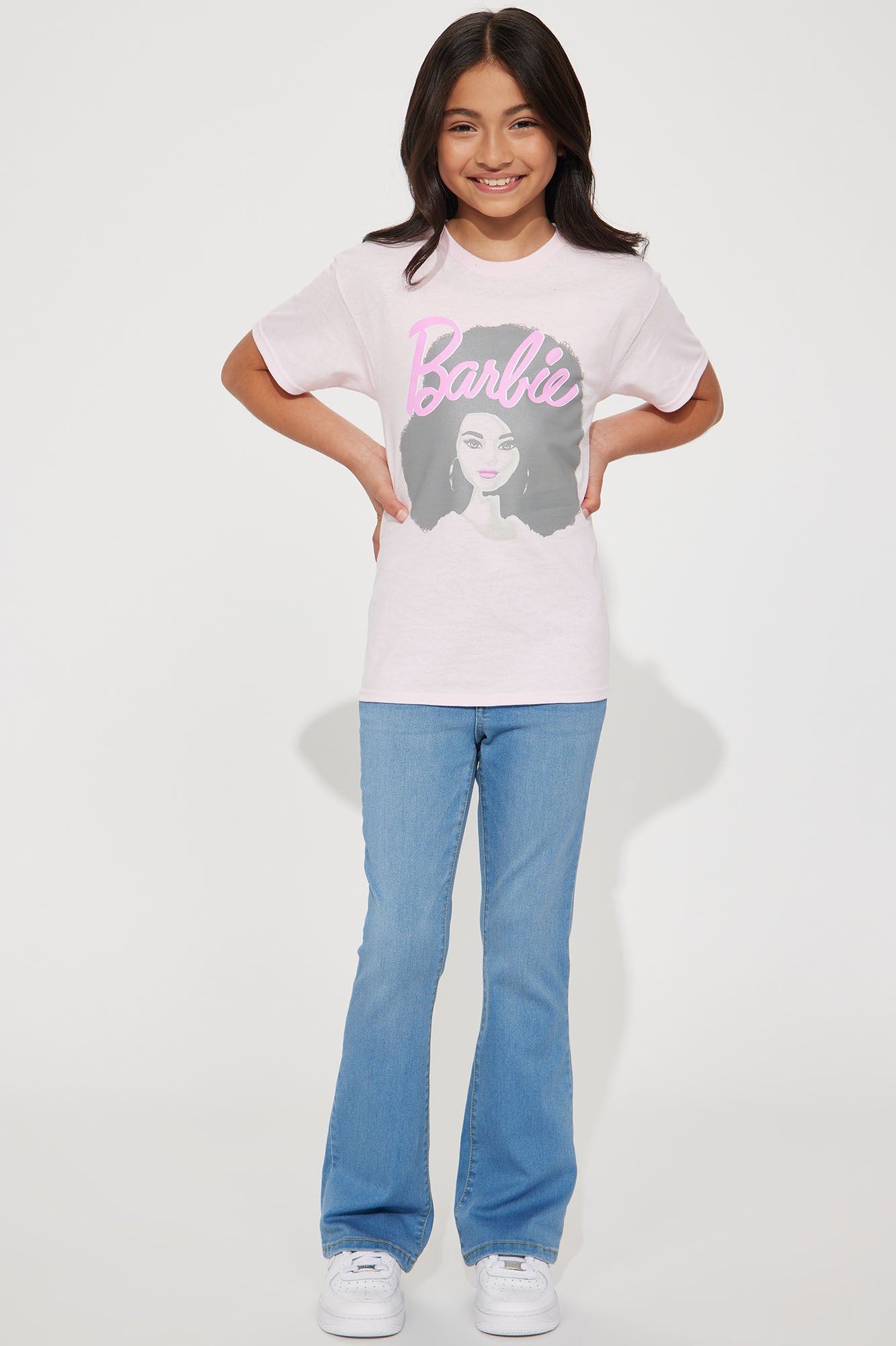 Mini Barbie Afro Short Sleeve Tee - Pink sold by Fashion Nova product image thumbnail 2