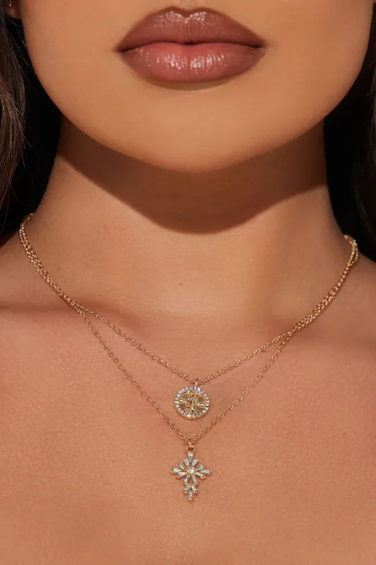 Mighty Loyal Layered Necklace - Gold sold by Fashion Nova