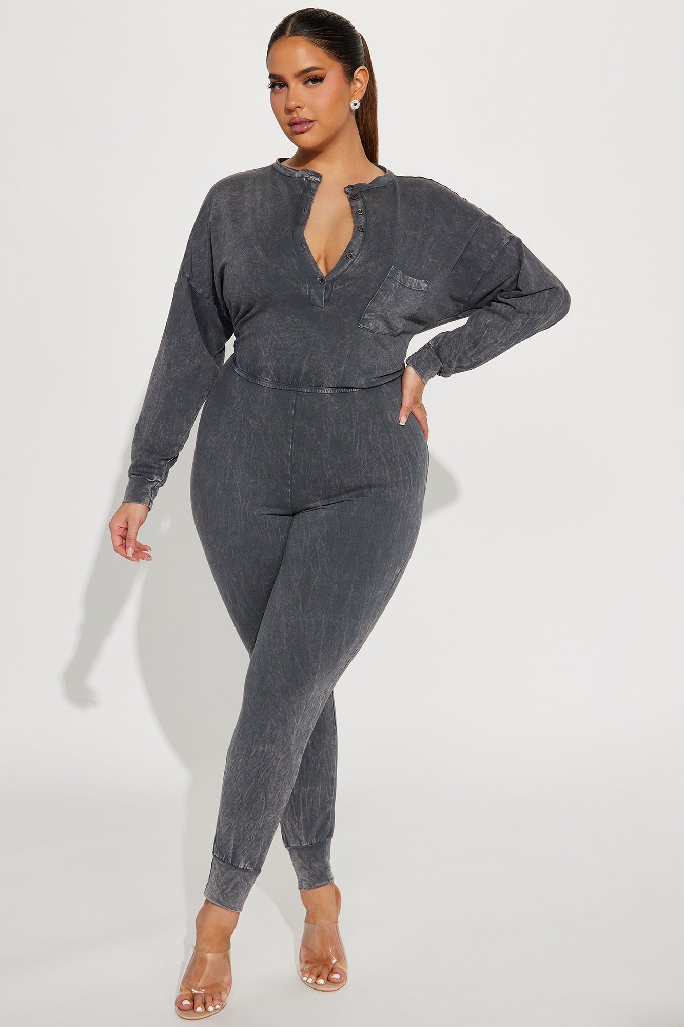 Let's Move On Jumpsuit - Charcoal sold by Fashion Nova product image thumbnail 4