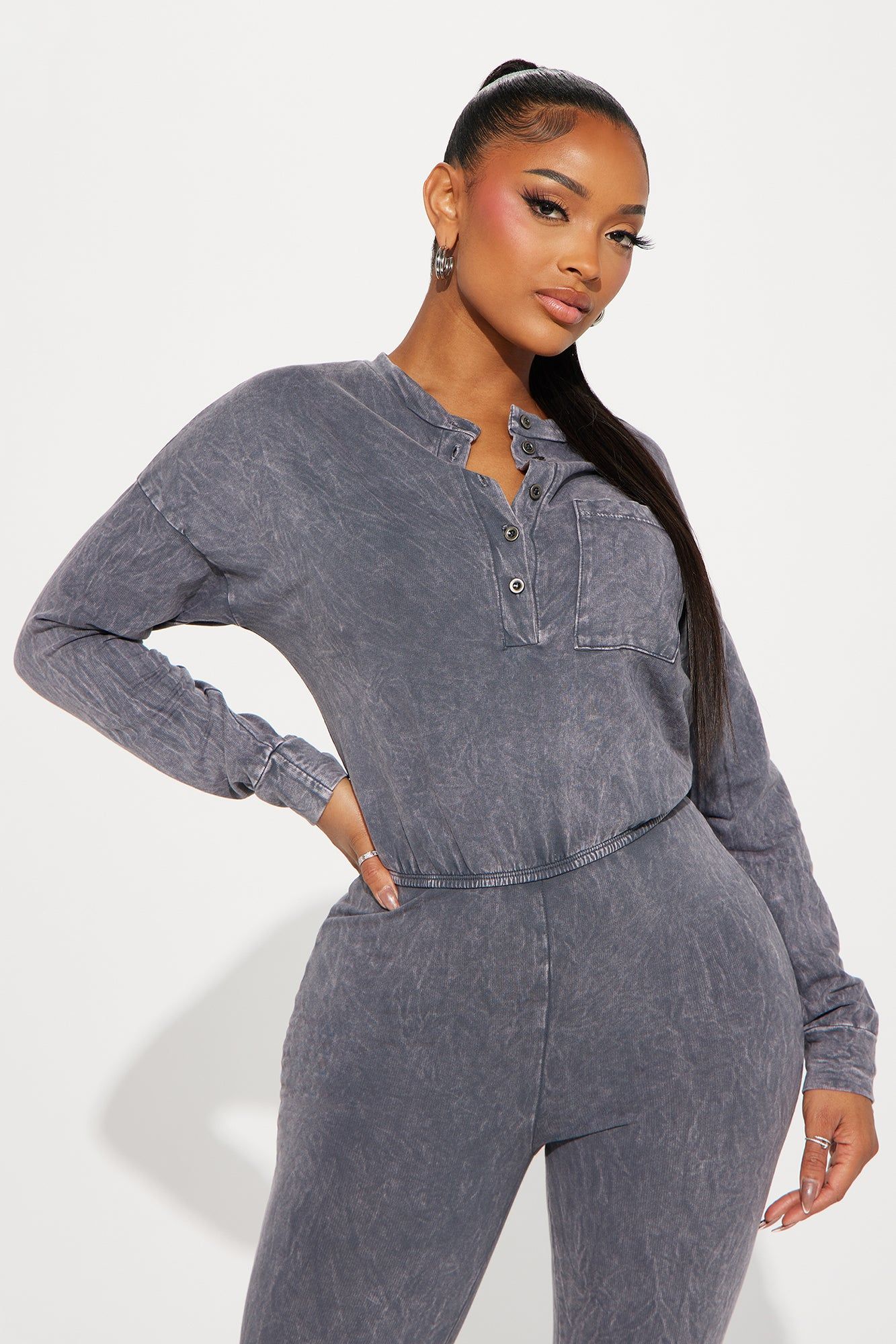 Let's Move On Jumpsuit - Charcoal sold by Fashion Nova product image thumbnail 2