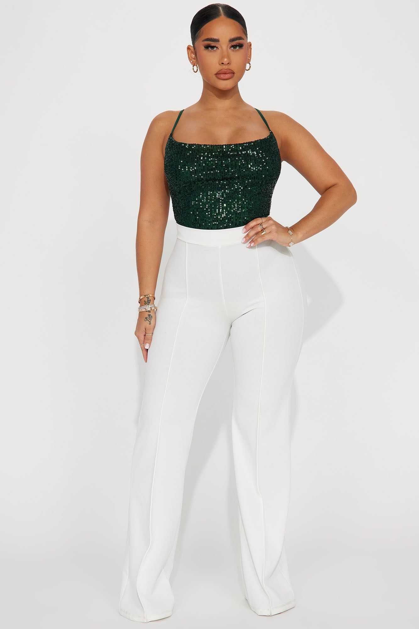 Dance All Night Sequin Top - Green sold by Fashion Nova product image thumbnail 2