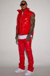 Caleb Puffer Vest - Red sold by Fashion Nova