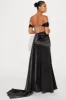Unapologetic Satin Gown - Black sold by Fashion Nova