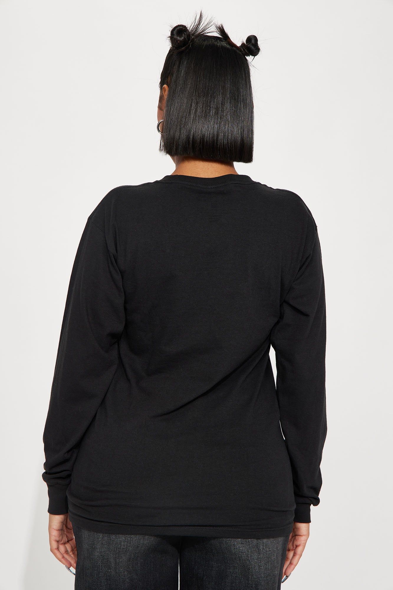 Self Love Sunflower Long Sleeve Tee - Black sold by Fashion Nova product image thumbnail 4