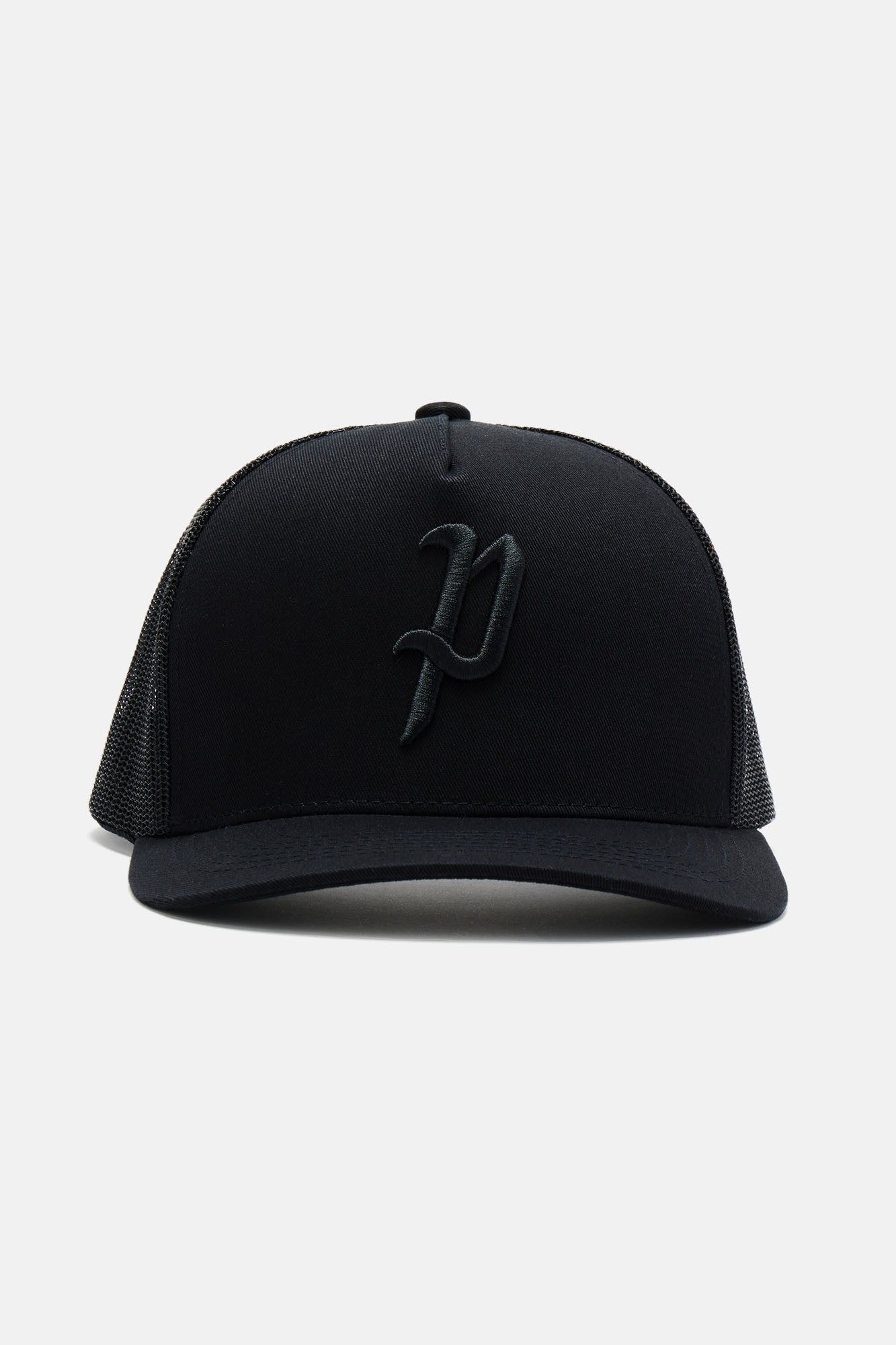 Pittsburgh Twill Trucker Hat - Black/Black sold by Fashion Nova product image thumbnail 2