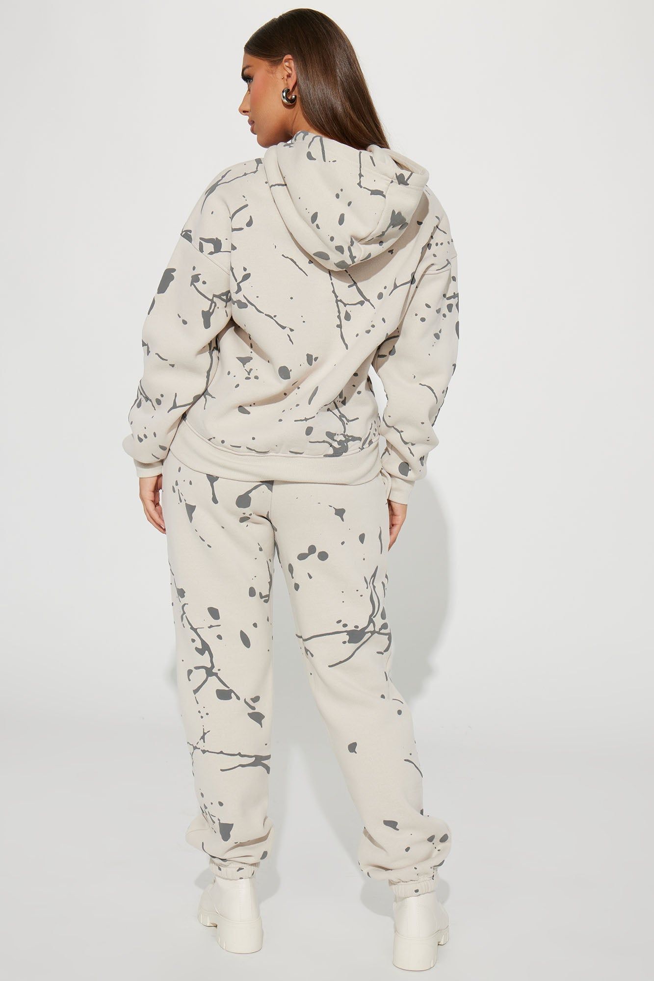 Paint Life Sweatsuit - Taupe sold by Fashion Nova product image thumbnail 3