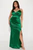 Daniella Ruched Gown - Green sold by Fashion Nova