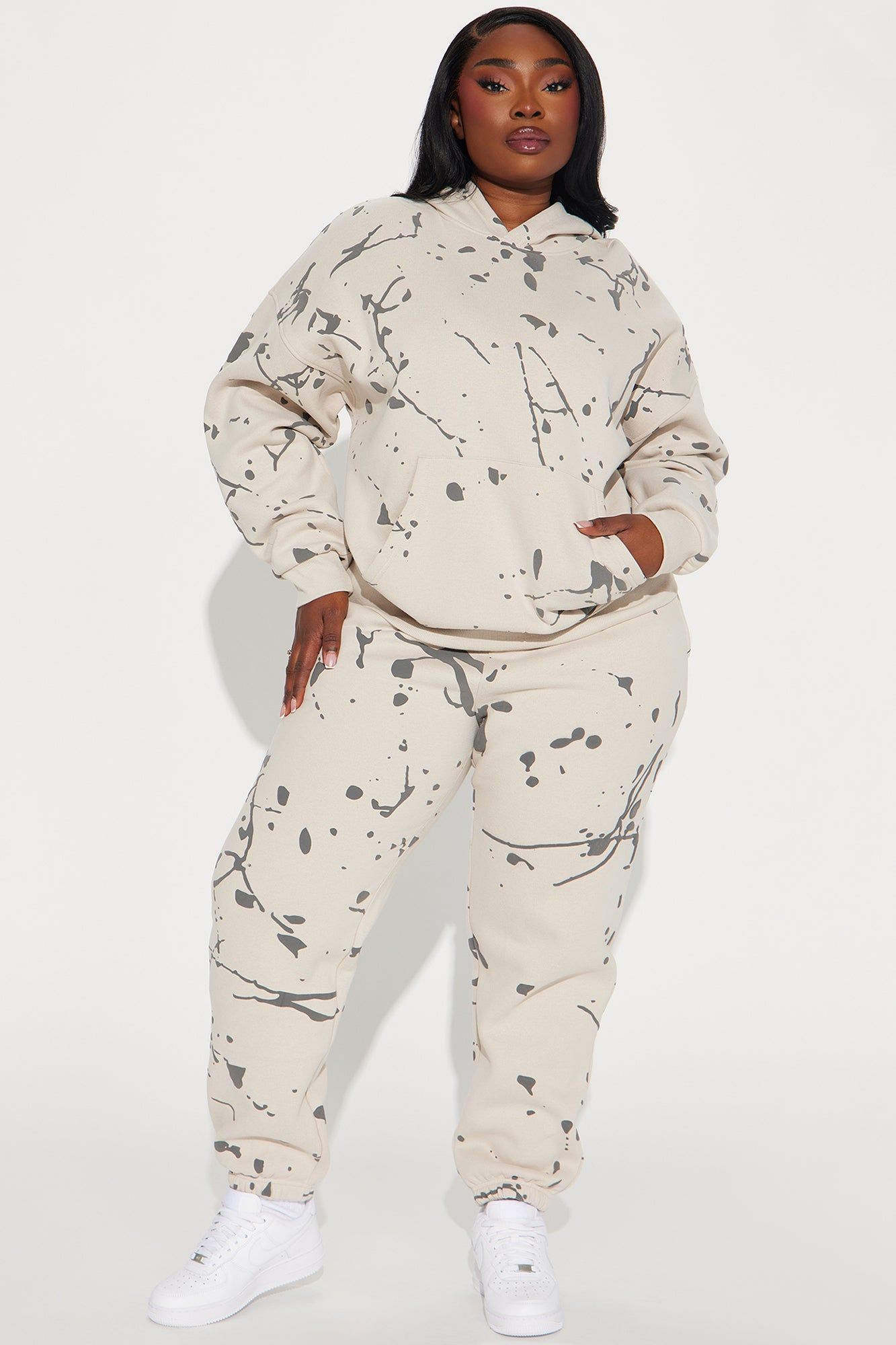 Paint Life Sweatsuit - Taupe sold by Fashion Nova product image thumbnail 4