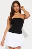 Johanna Strapless Mini Bubble Dress - Black/White sold by Fashion Nova
