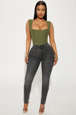 Can't Stay Away Stretch Skinny Jeans - Black Wash sold by Fashion Nova