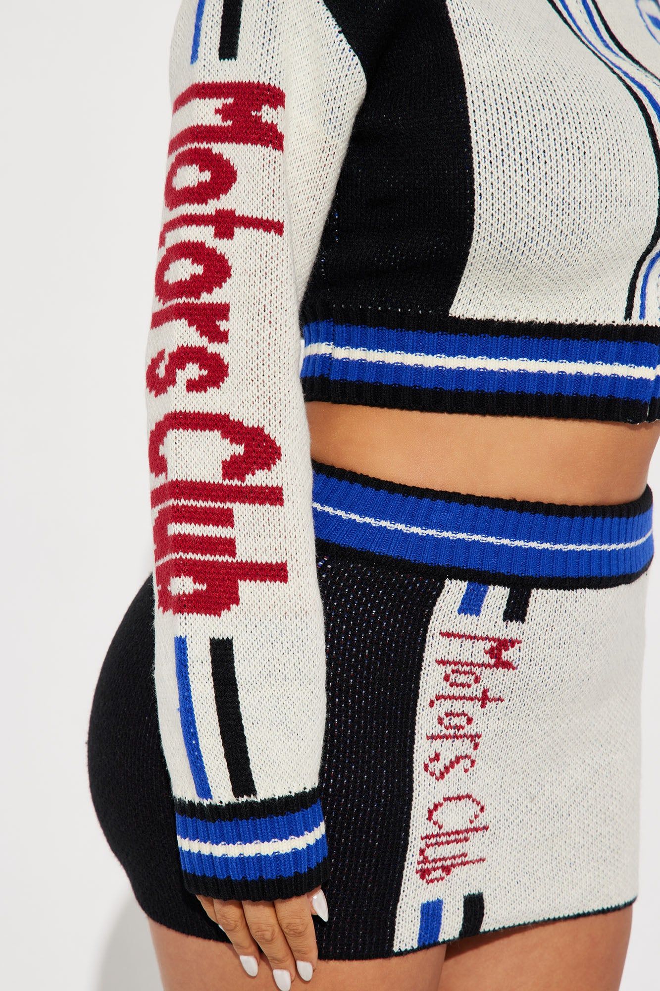 Hi Speed Sweater Skirt Set - Blue/combo sold by Fashion Nova product image thumbnail 4