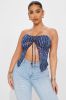 Fun Vibe Halter Top - Blue/combo sold by Fashion Nova
