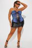 Fun Vibe Halter Top - Blue/combo sold by Fashion Nova