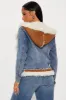 Having Mixed Feelings Shearling Coat - Medium Wash sold by Fashion Nova