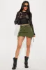 Down With Me Cargo Mini Skirt - Olive sold by Fashion Nova