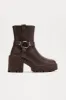Wiley Heeled Booties - Brown sold by Fashion Nova