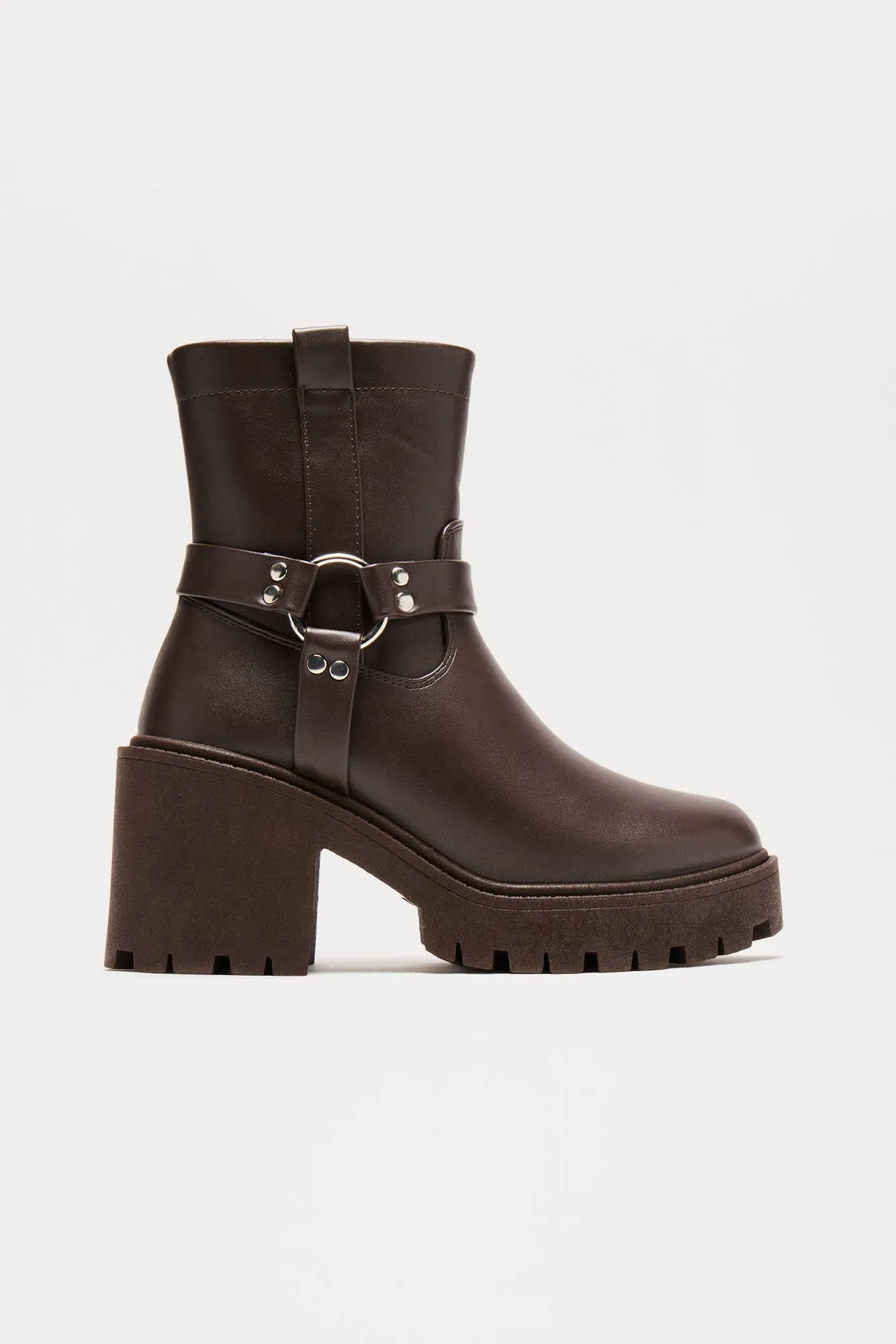 Wiley Heeled Booties - Brown sold by Fashion Nova product image thumbnail 4