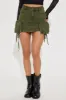 Down With Me Cargo Mini Skirt - Olive sold by Fashion Nova