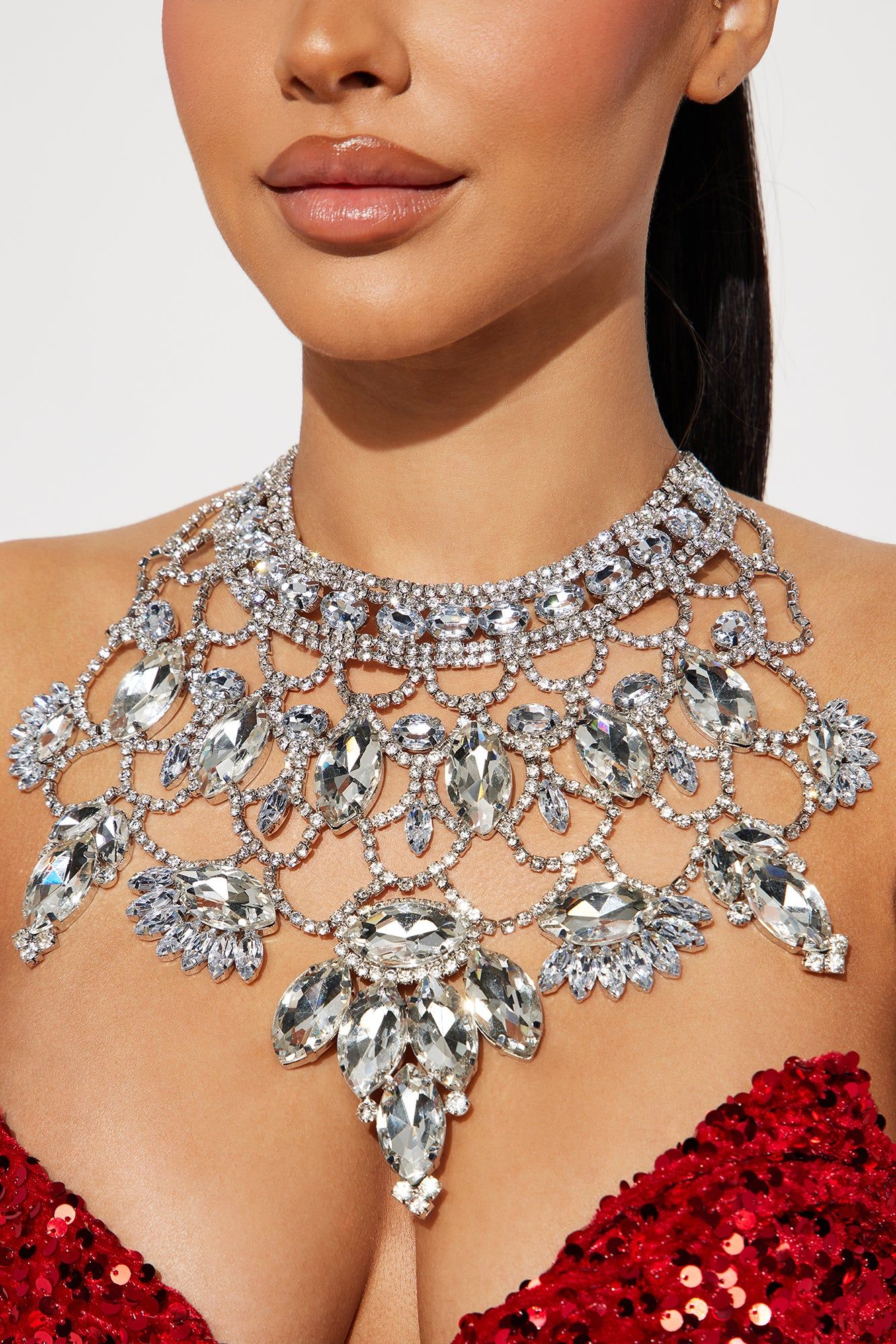 Grand Entrance Necklace - Silver sold by Fashion Nova