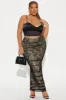 Gimme All Your Love Lace Maxi Skirt - Black sold by Fashion Nova