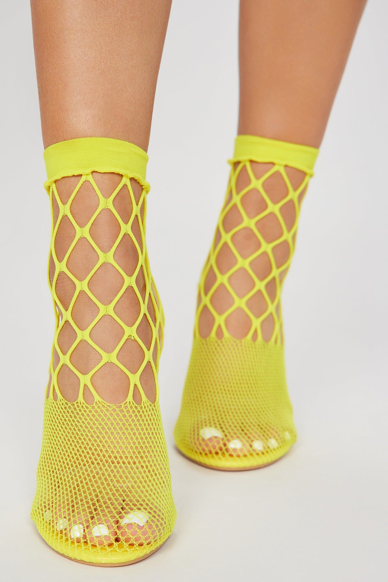 Street Romance Fishnet Pumps - Lime sold by Fashion Nova product image thumbnail 3