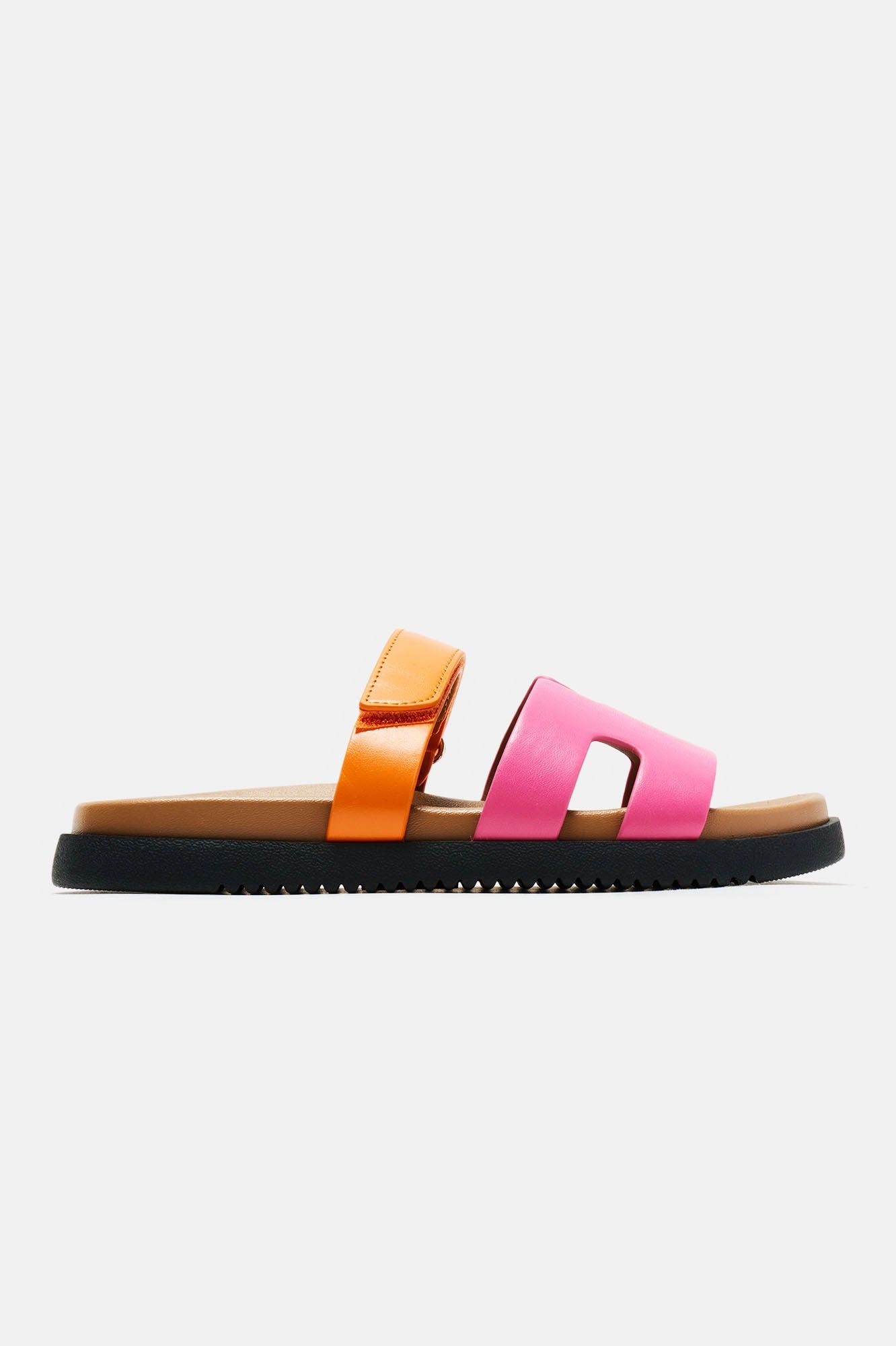 Can't Be Me Casual Slides - Fuchsia/combo sold by Fashion Nova product image thumbnail 5