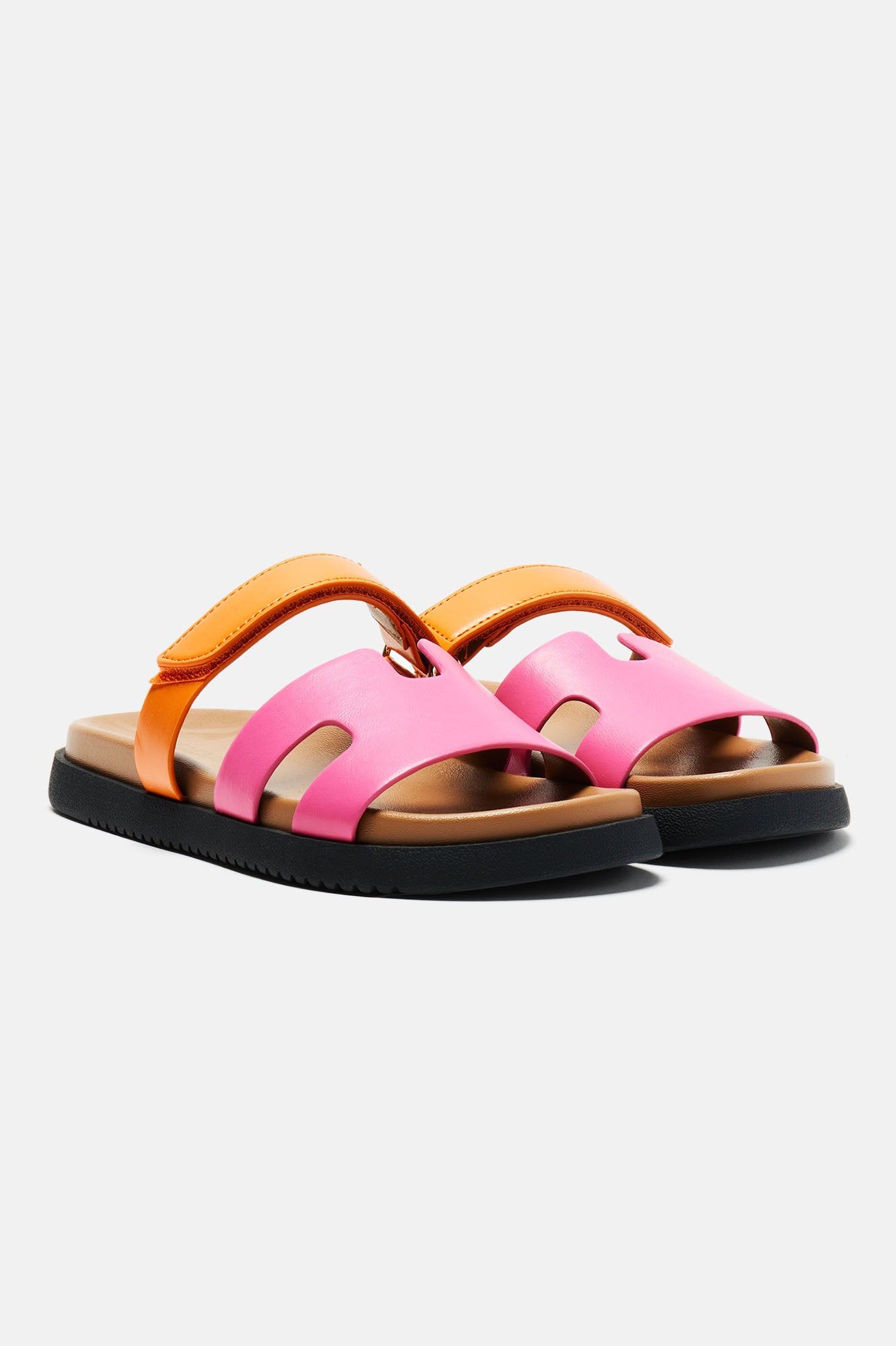 Can't Be Me Casual Slides - Fuchsia/combo sold by Fashion Nova product image thumbnail 3