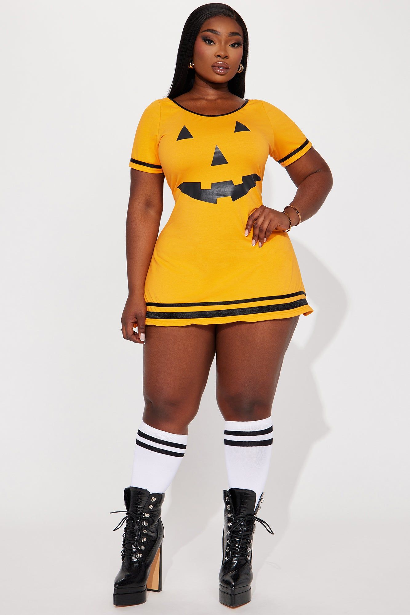 Sassy Pumpkin Babe 1 Piece Costume - Orange sold by Fashion Nova product image thumbnail 4