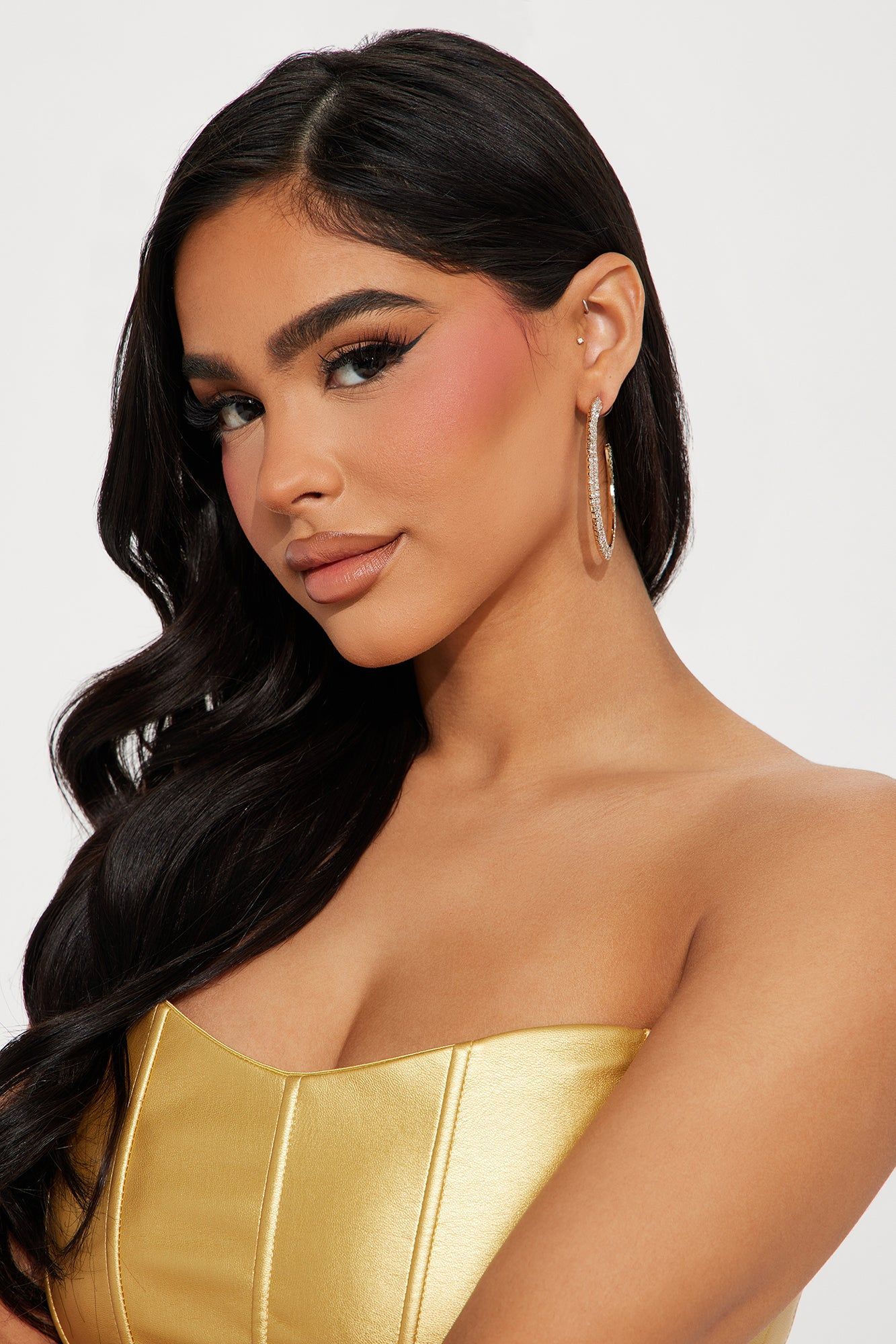 Glimpse Of Fame Earrings - Gold sold by Fashion Nova product image thumbnail 2