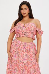 Alexis Skirt Set - Pink/combo sold by Fashion Nova