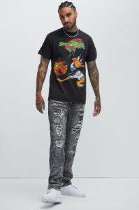 Space Jam Ballin Daffy Short Sleeve Tee - Black sold by Fashion Nova
