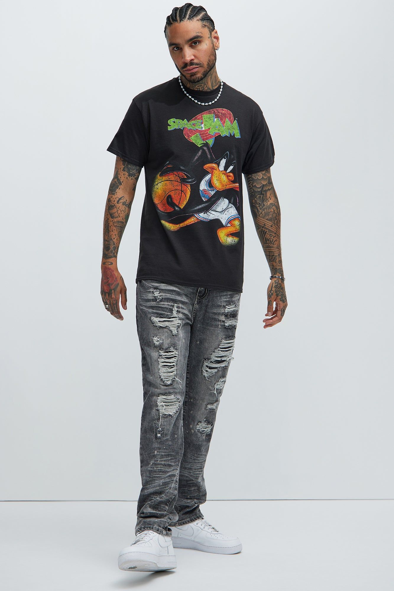 Space Jam Ballin Daffy Short Sleeve Tee - Black sold by Fashion Nova product image thumbnail 2
