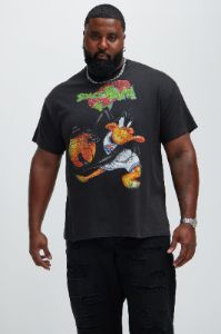 Space Jam Ballin Daffy Short Sleeve Tee - Black sold by Fashion Nova