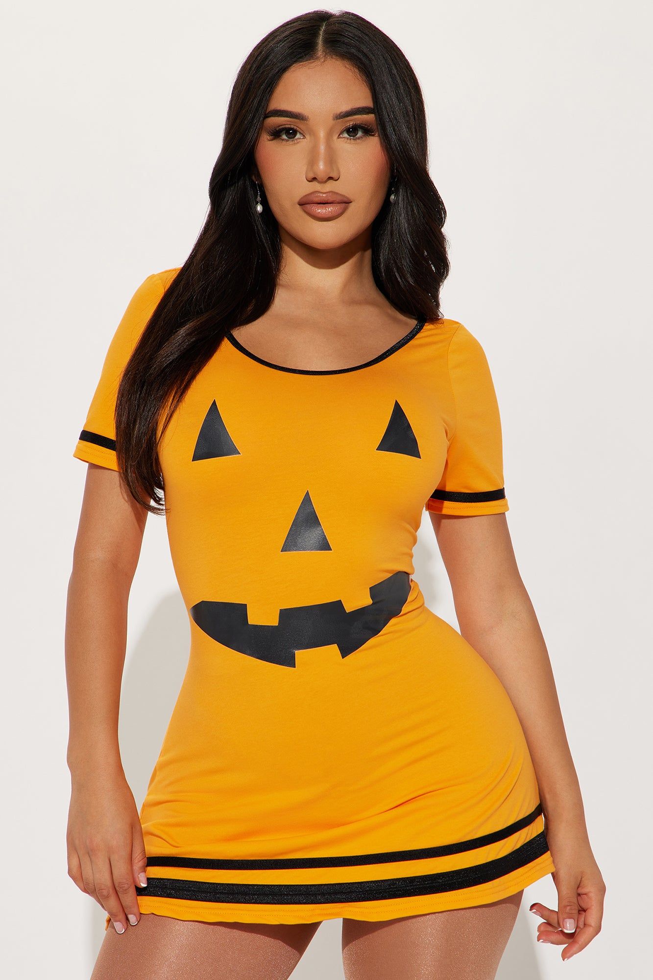 Sassy Pumpkin Babe 1 Piece Costume - Orange sold by Fashion Nova product image thumbnail 2