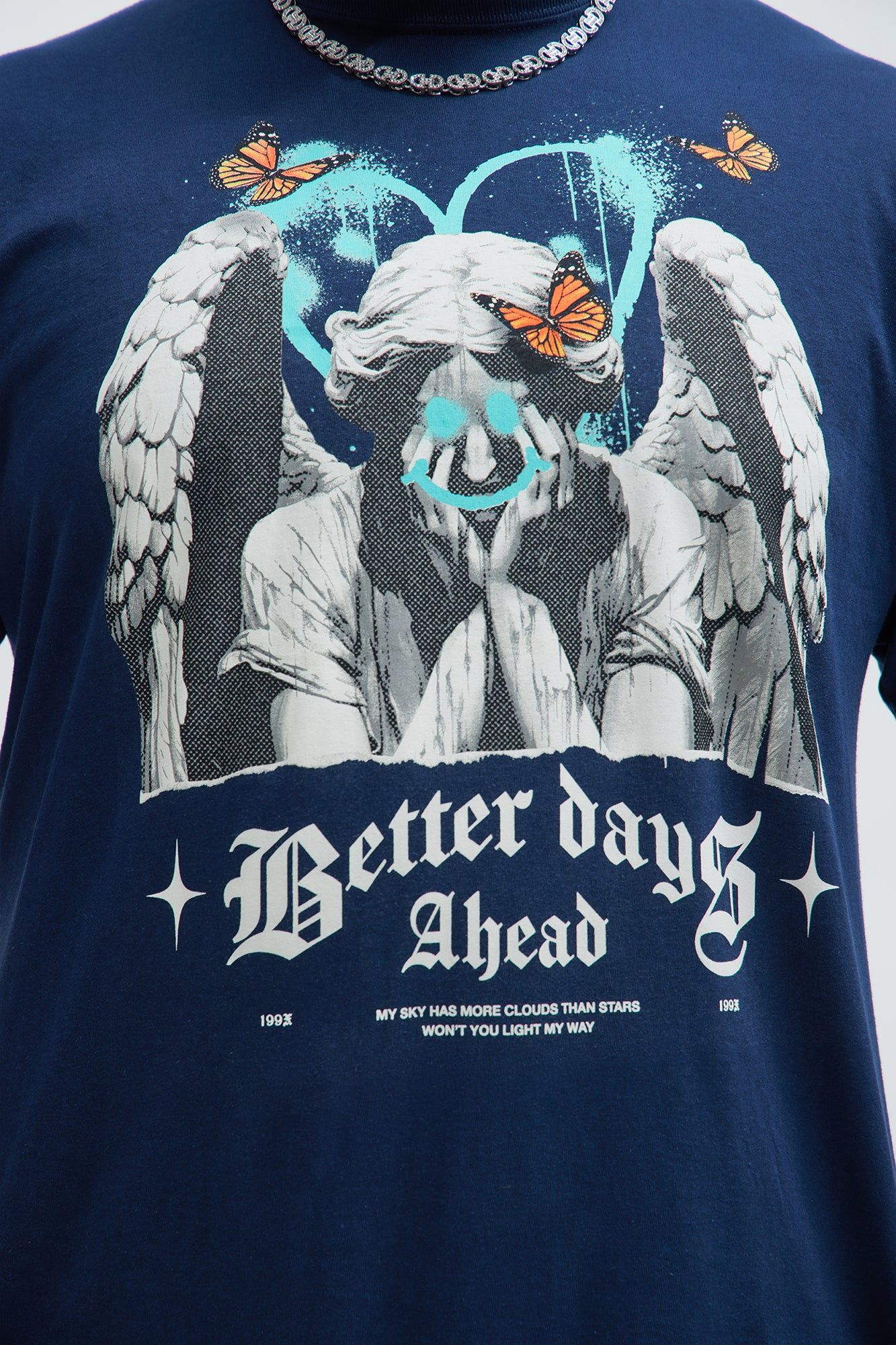 Better Days Ahead Short Sleeve Tee - Navy sold by Fashion Nova product image thumbnail 5