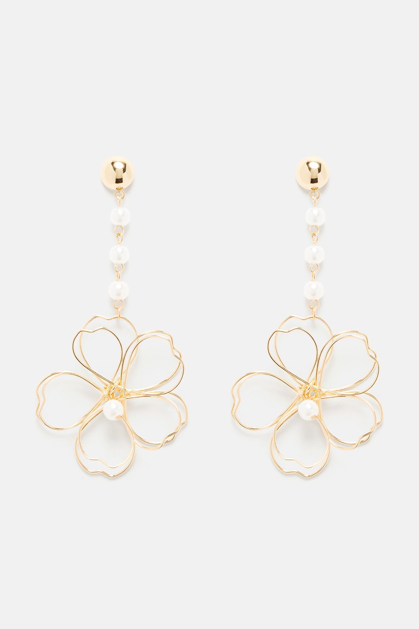 Dreamy Flowers Earrings - Gold sold by Fashion Nova product image thumbnail 3