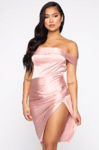 Still Have You Satin Midi Dress - Champagne sold by Fashion Nova
