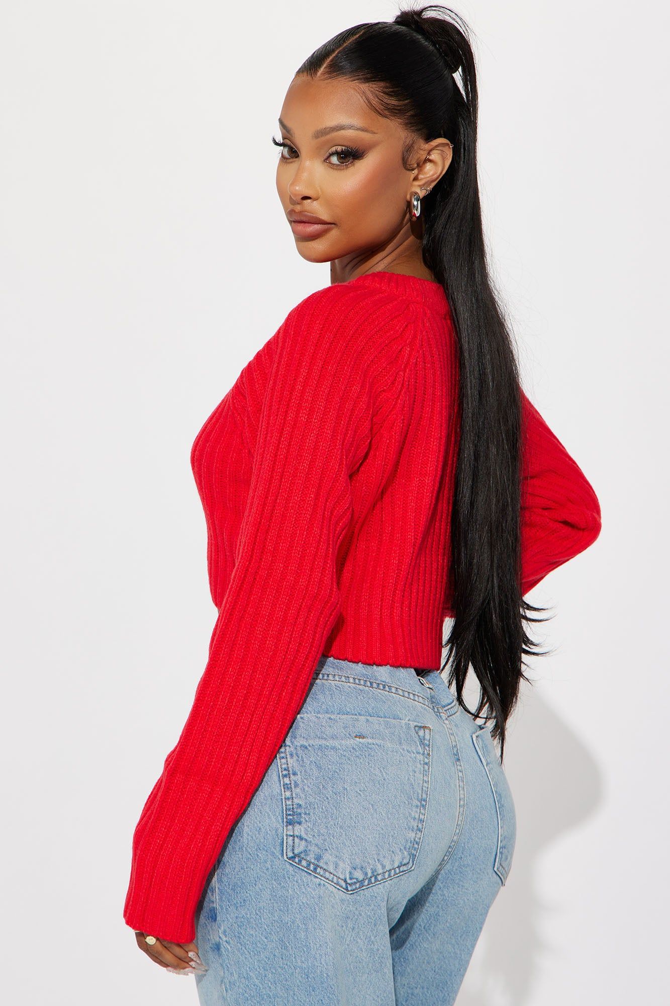 The Ultimate Staple Sweater - Red sold by Fashion Nova product image thumbnail 3