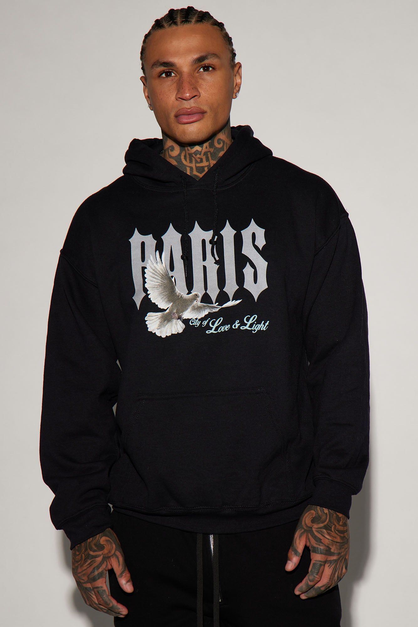 Paris Skies Hoodie - Black sold by Fashion Nova