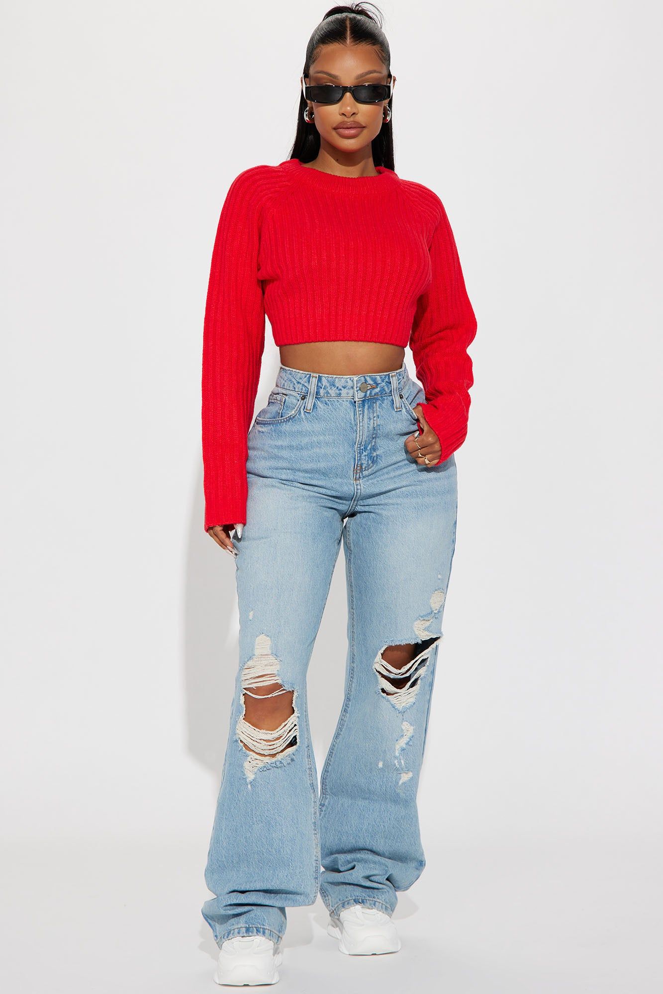 The Ultimate Staple Sweater - Red sold by Fashion Nova product image thumbnail 2