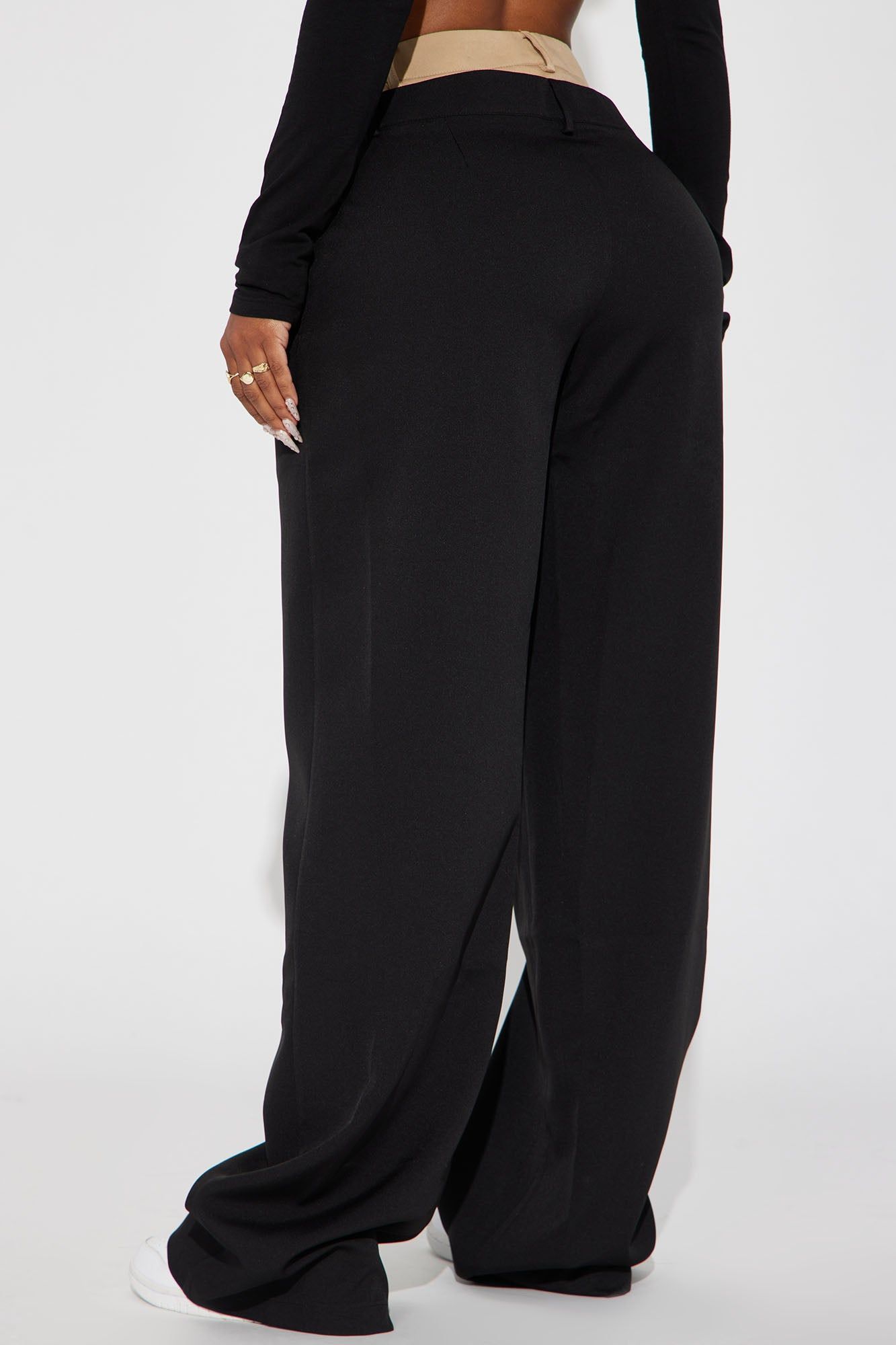 Double Take Trouser Pant - Black/combo sold by Fashion Nova product image thumbnail 3