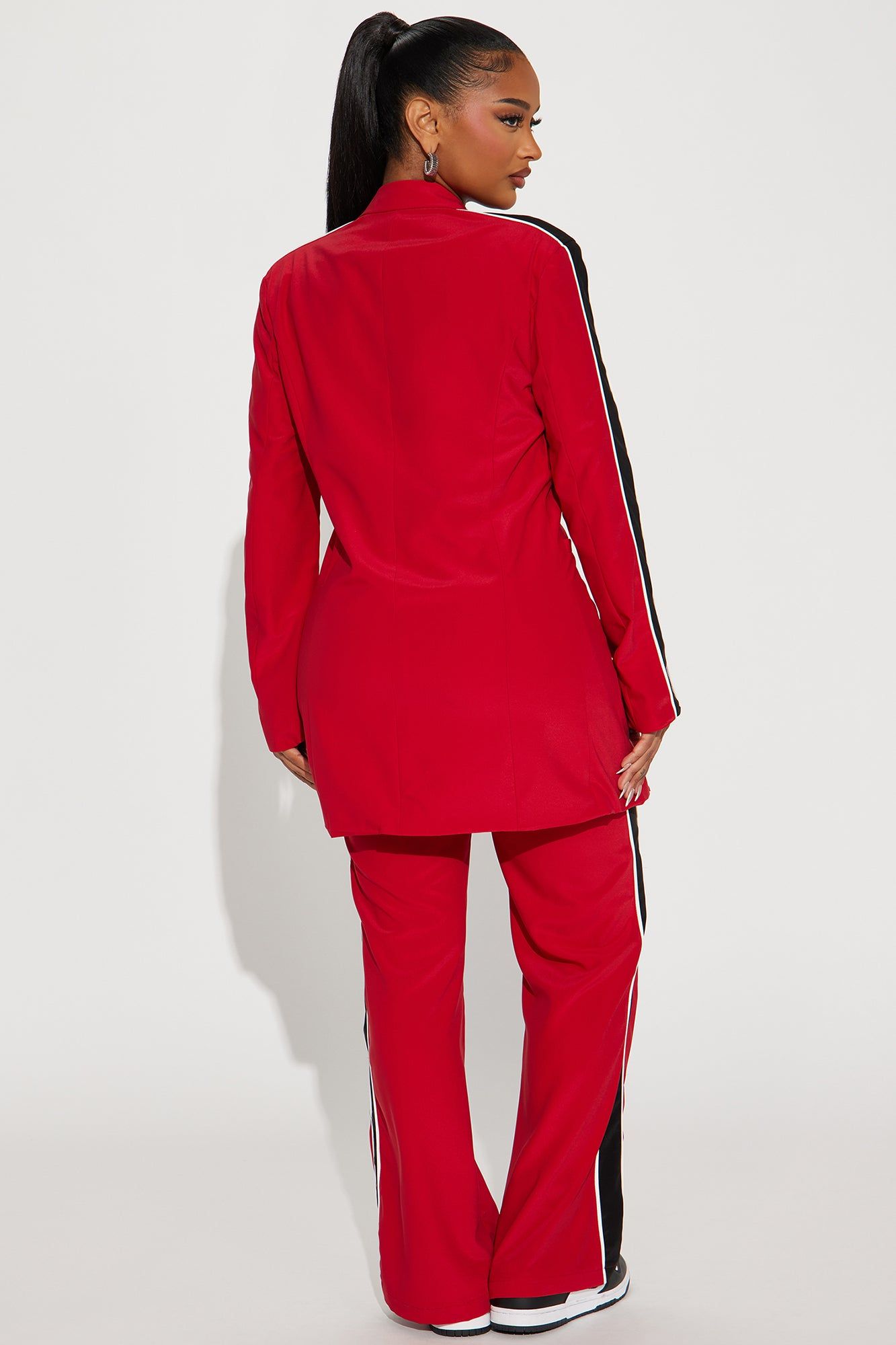 Always Focused Blazer Pant Set - Red sold by Fashion Nova product image thumbnail 3