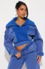Vanessa Washed Jogger Pant Set - Blue sold by Fashion Nova